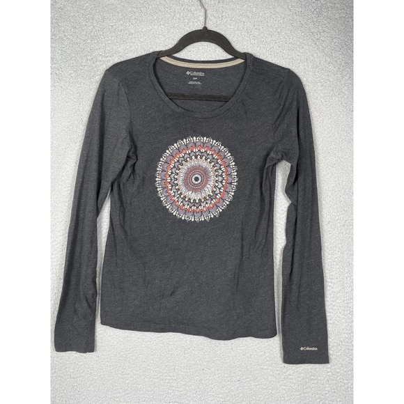 Columbia Womens Lot Of 2 Tops Size S Purple Short Sleeve Gray Long Sleeve - Picture 7 of 10